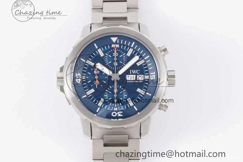 MIROTIME 0302 Aquatimer Chrono SS V6SF 1:1 Best Edition Blue Dial on SS Bracelet A Modern 7032